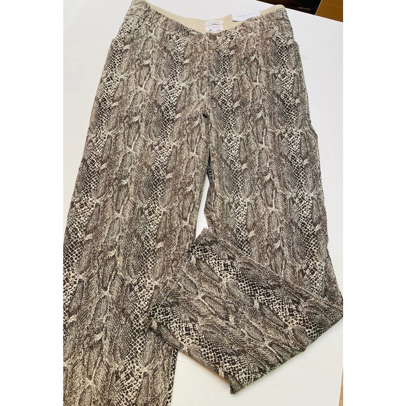 Westbound Woman Size 22W Brown Python Snake Print 5-pocket Slimming Jeans Pants - Picture 3 of 11